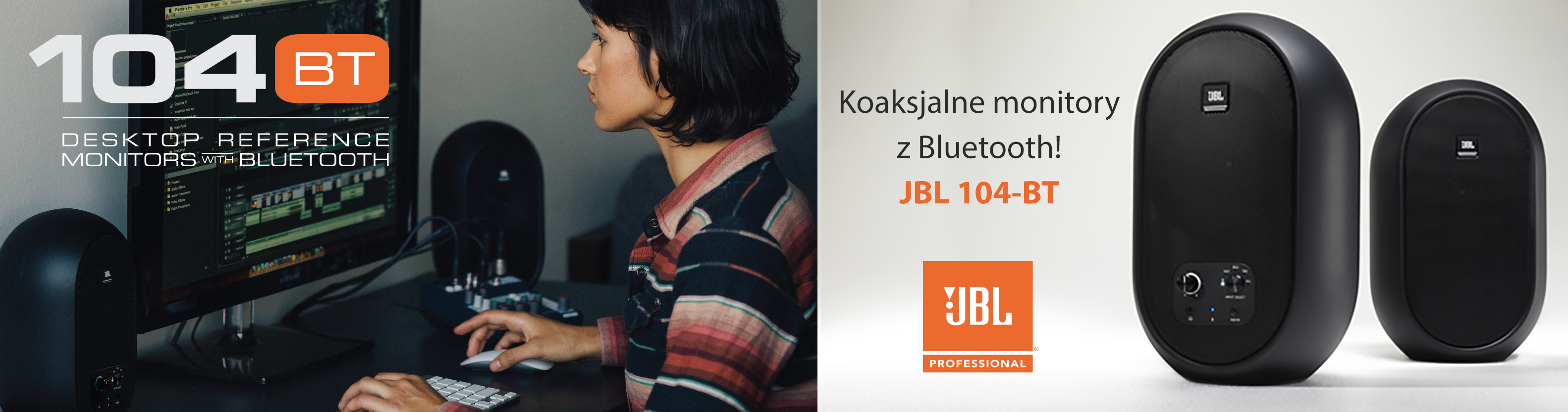 Koaksjalne monitory z Bluetooth! JBL 104-BT